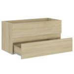 vidaXL Armoire d'évier Chêne sonoma 90x38 5x45 cm Bois d'ingénierie