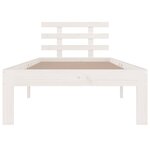 vidaXL Cadre de lit sans matelas blanc bois massif 90x200 cm