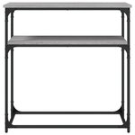 vidaXL Table console sonoma gris 75x35 5x75 cm bois d'ingénierie