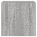 vidaXL Meubles TV muraux et lumières LED 2Pièces sonoma gris 40 5x35x40cm