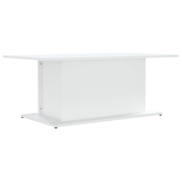 vidaXL Table basse blanc 102x55 5x40 cm bois d'ingénierie
