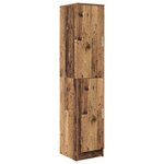vidaXL Bureau rangement vieux bois reconstitué