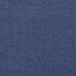 vidaXL Tête de lit avec oreilles Bleu 183x23x78/88 cm Tissu