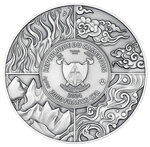 GNOME (Element Earth) Four Elementals 2 Once Argent Monnaie 2000 Francs Cameroon 2024