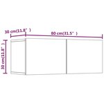 vidaXL Ensemble de meubles TV 6 Pièces Sonoma gris Bois d'ingénierie