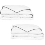 vidaXL Couette en duvet d'hiver 2 Pièces 135 x 200 cm