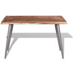vidaXL Table à manger Bois de récupération 120x60x76 cm