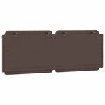 vidaXL Coussin de tête de lit marron 120 cm similicuir
