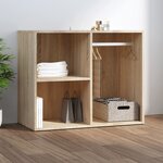 vidaXL Armoire de dressing Chêne Sonoma 80x40x65 cm Bois d'ingénierie