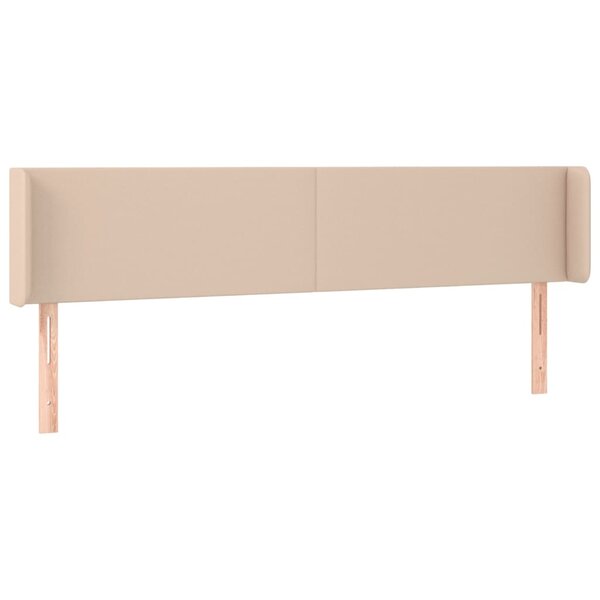 vidaXL Tête de lit avec oreilles Cappuccino 163x16x78/88 cm Similicuir