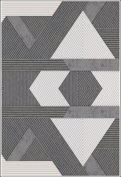 Tapis de salon ZINO 120 x 180 cm - Gris