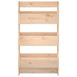 vidaXL Jardinière murale 3 niveaux 60x18 5x110 cm bois de pin massif