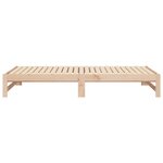 vidaXL Lit coulissant sans matelas 2x(90x200) cm Bois de pin massif