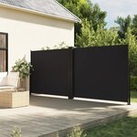 vidaXL Auvent latéral rétractable noir 160x1000 cm