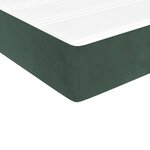 vidaXL Matelas de lit à ressorts ensachés Vert foncé 140x200x20 cm