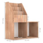 vidaXL Porte-revue pour enfants Chêne sonoma Bois d’ingénierie