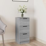 vidaXL Buffet Sonoma gris 30x30x70 cm Bois d'ingénierie
