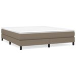 vidaXL Cadre de lit Taupe 180x200 cm Tissu