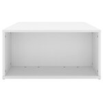 vidaXL Table basse blanc 90x67x33 cm bois d'ingénierie
