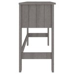 Bureau table poste de travail meuble d'ordinateur informatique étude HAMAR clair 110 x 40 x 75 cm bois massif de pin gris 02_0023852