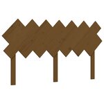 vidaXL Lit pour personne âgée sans matelas marron miel bois massif