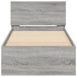 vidaXL Cadre de lit sans matelas avec tête de lit 90x200 cm