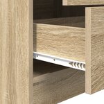 vidaXL Bureau avec Rangement Chêne Sonoma Bois d'Ingénierie