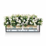 LECHUZA Jardinière BALCONERA Cottage 80 ALL-IN-ONE Moka