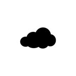 Ardoise Silhouette murale Nuage