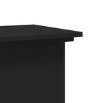 vidaXL Support pour plantes noir 33x33x80 cm bois d'ingénierie