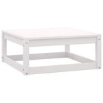 Salon de jardin meuble d'extérieur ensemble de mobilier 4 pièces blanc bois de pin massif 02_0016213