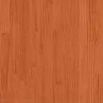 vidaXL Tête de lit avec étagères marron cire 200 cm bois massif de pin