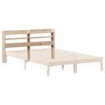 vidaXL Tête de lit avec étagères 120 cm bois massif de pin
