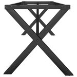 vidaXL Pieds de table basse cadre en X 140x30x43 cm acier