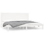 vidaXL Cadre de lit Blanc Bois massif 200x200 cm