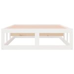 vidaXL Cadre de lit sans matelas blanc 75x190 cm bois massif