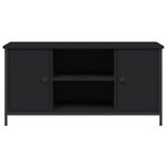 vidaXL Meuble TV Noir 100x40x50 cm Bois d'ingénierie