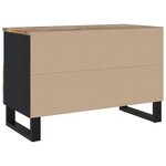 vidaXL Meuble TV 70x33x46 cm Bois massif de récupération