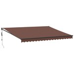vidaXL Auvent rétractable automatique marron 450x300 cm