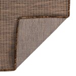 vidaXL Tapis à tissage plat d'extérieur 160x230 cm Marron