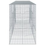 vidaXL Panier gabion avec couvercle 400x100x150 cm fer galvanisé