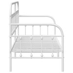 Lit banquette vidaXL Blanc 80x200 cm en Acier