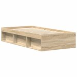 vidaXL Cadre de lit sans matelas chêne sonoma 90x190 cm