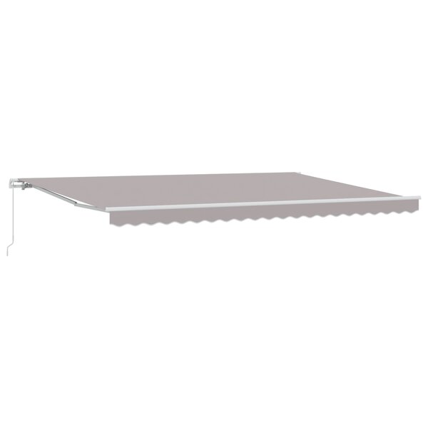 Auvent Manuel Rétractable vidaXL Gris 500x350 cm
