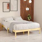 vidaXL Cadre de lit sans matelas bois massif 120x200 cm