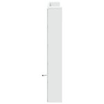 vidaXL Armoire tête de lit avec LED blanc 120x16 5x103 5 cm
