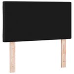 Tête de lit design blocs de diamant noir 80 cm en tissu