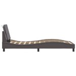 vidaXL Cadre de lit avec LED sans matelas gris 100x200 cm
