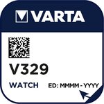 pile oxyde argent pour montres V329 SR731SW 1,55 Volt, 36mAh VARTA