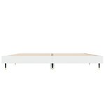 vidaXL Cadre de lit sans matelas blanc 140x190 cm bois d'ingénierie